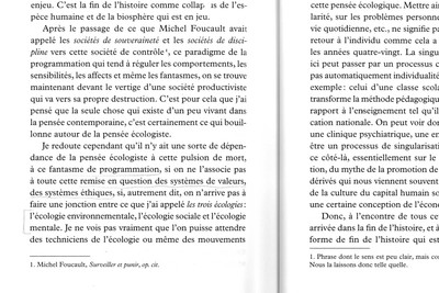 Félix Guattari, "Qu'est-ce que l'écosophie", Editions Lignes, Paris, 2013 - © FP01